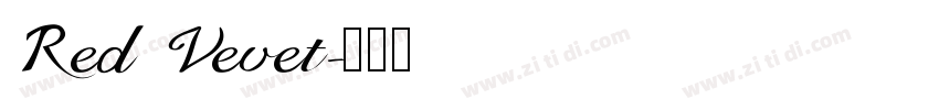 Red Vevet字体转换